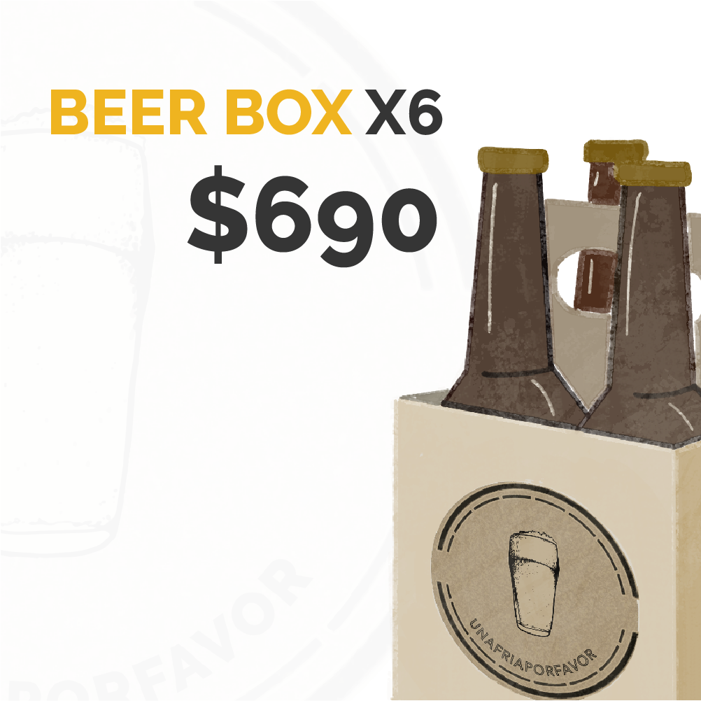 Beer box x6